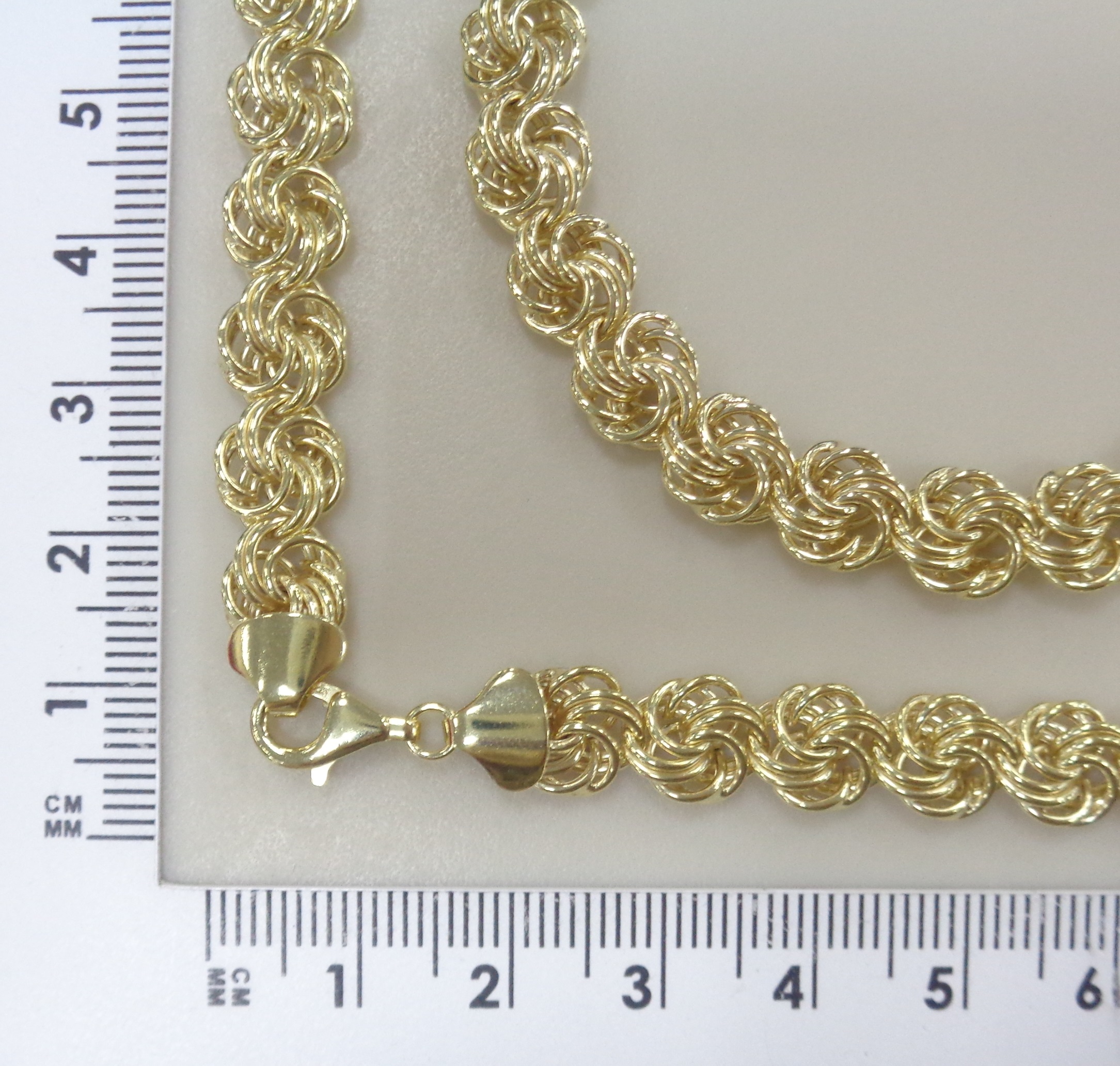 Серебряное колье плетение "Роза"